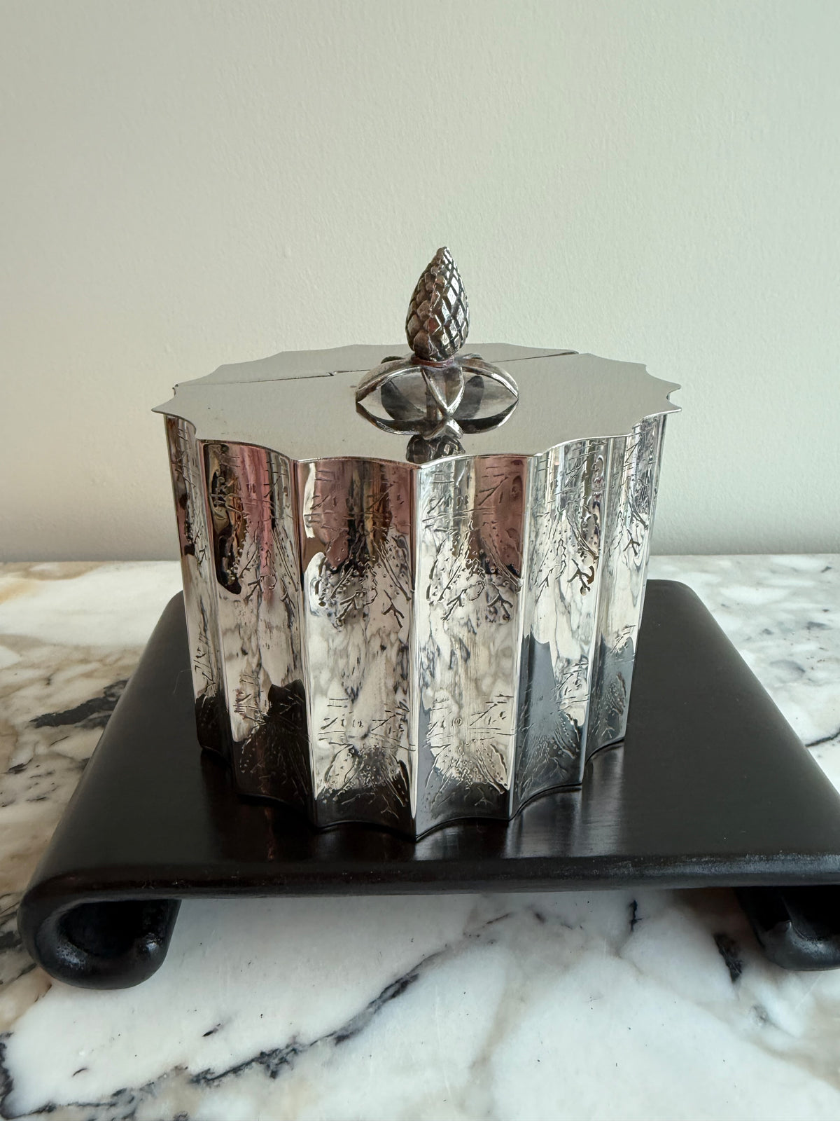 Vintage Godinger Silver Plated Trinket Box