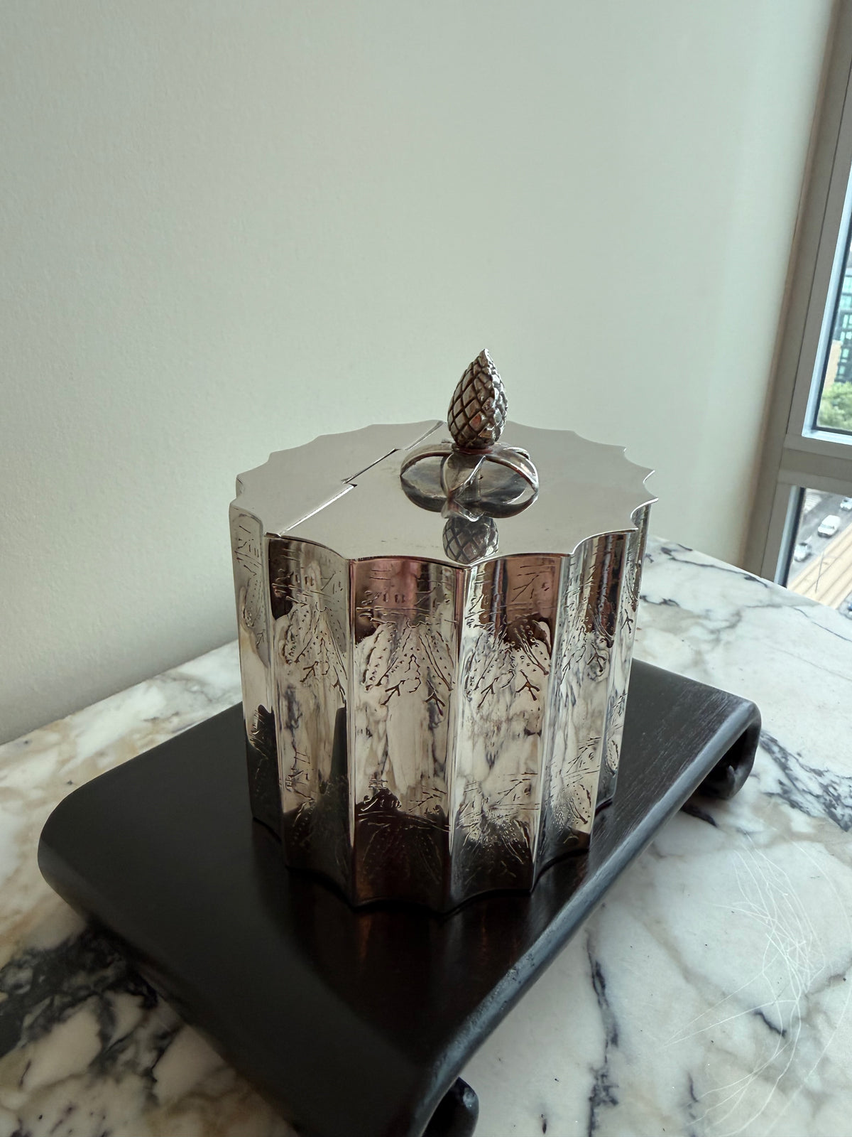 Vintage Godinger Silver Plated Trinket Box