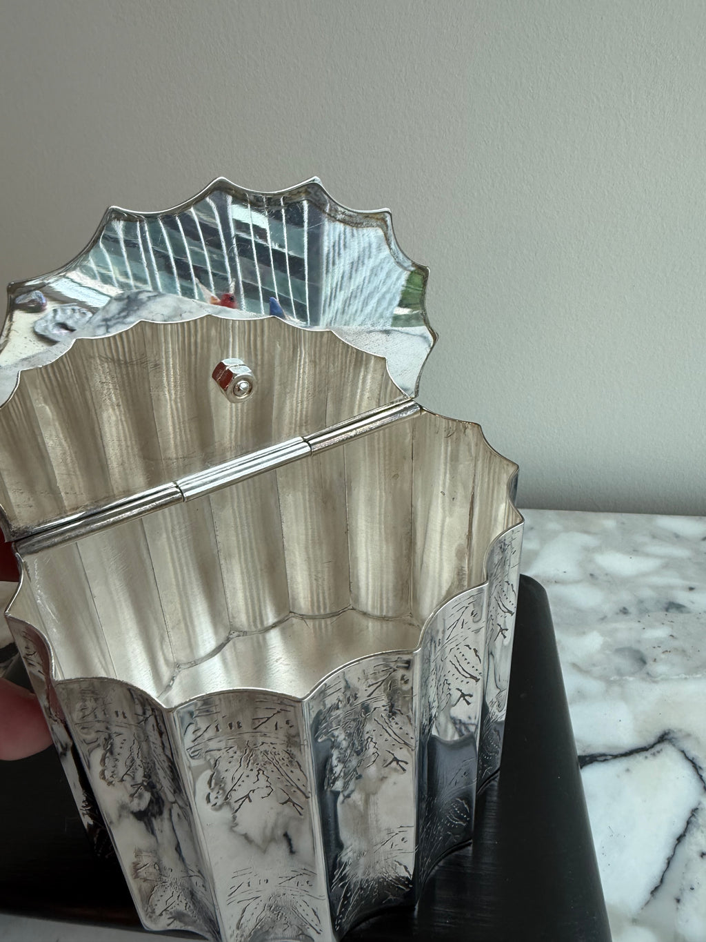 Vintage Godinger Silver Plated Trinket Box