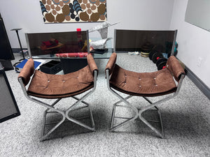 2 MCM Vintage Liberty Ornamental Iron Ltd Chairs