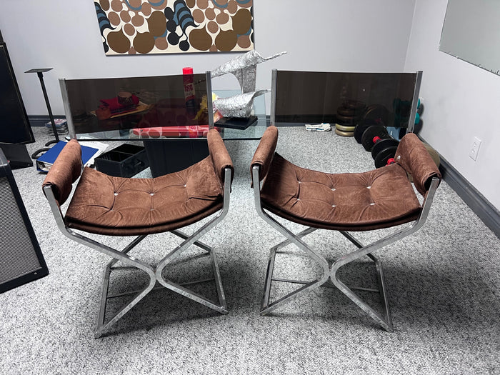 2 MCM Vintage Liberty Ornamental Iron Ltd Chairs