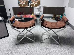 2 MCM Vintage Liberty Ornamental Iron Ltd Chairs