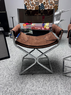 2 MCM Vintage Liberty Ornamental Iron Ltd Chairs