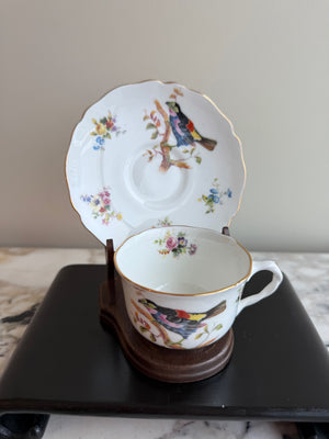 Vintage Royal Doulton Birds Cup & Saucer