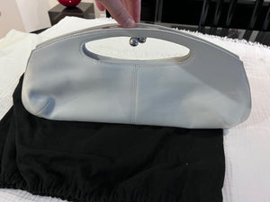 Women's hugo boss white leather clutch purse (*retail $995)