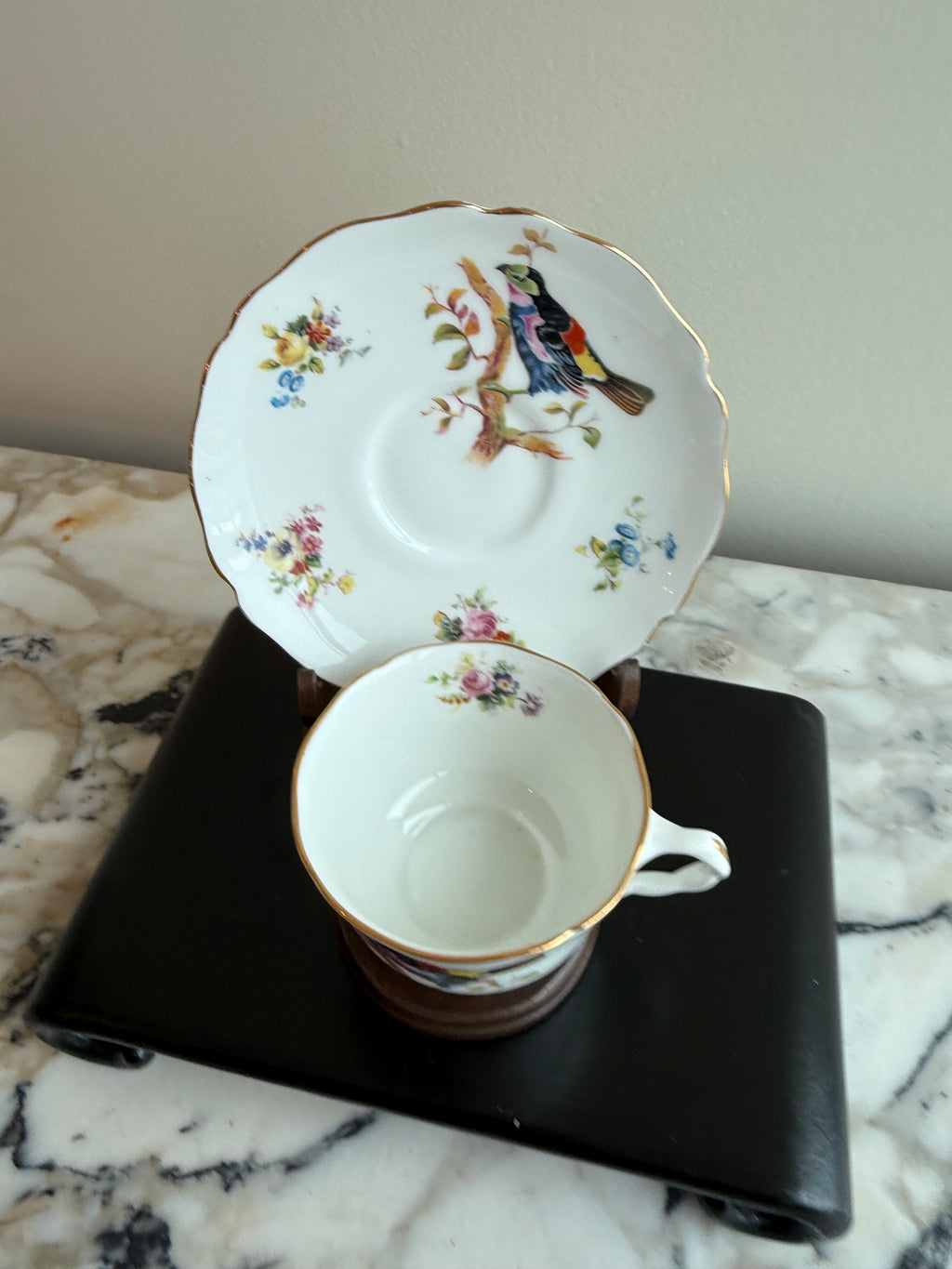 Vintage Royal Doulton Birds Cup & Saucer