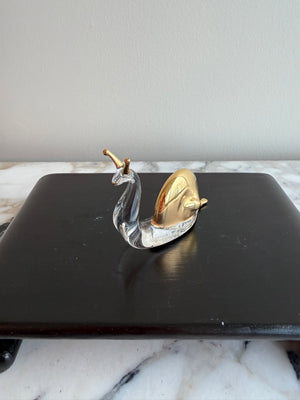 Tommasi Murano Glass Snail Paperweight- 3"w