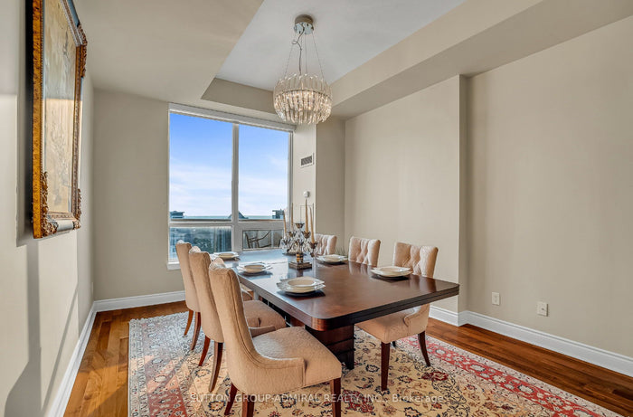 Solid Wood Dining Table + 6 Korson Furniture Chairs (*currently has 1 leaf inserted)