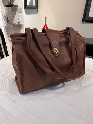 Coach Brown Leather Duffle Bag