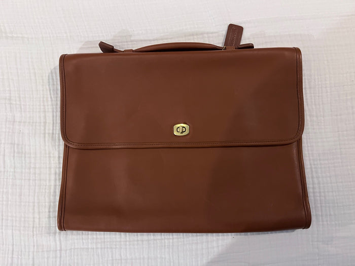 Coach Brown Leather Briefcase