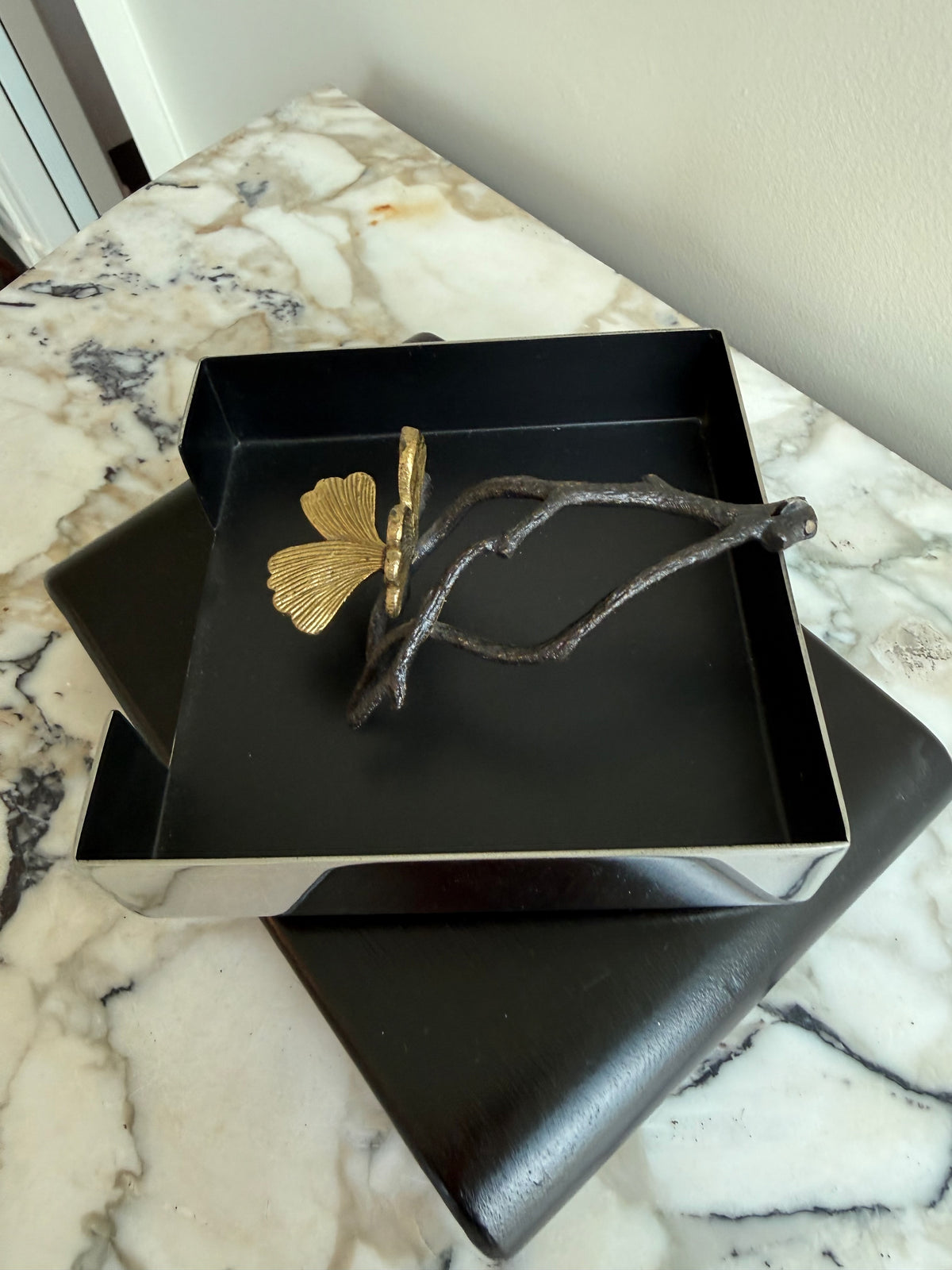 Michael Aram Butterfly Ginkgo Cocktail Napkin Holder