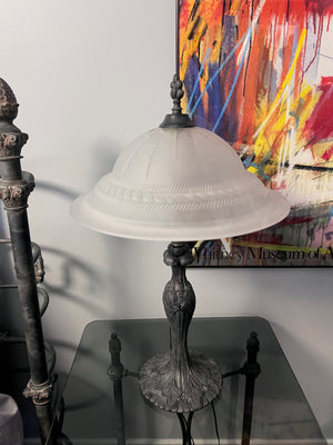 Glass Shade Table Lamp