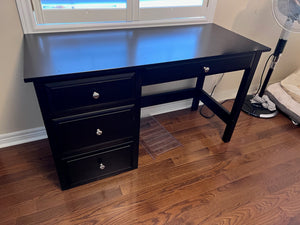 Black Shermag Desk, Made in Canada