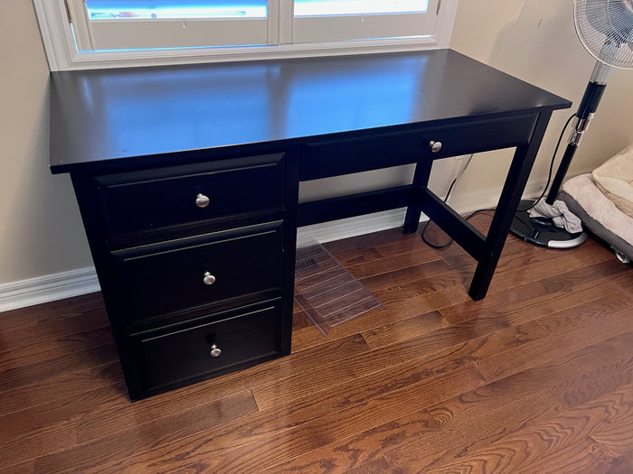 Black Shermag Desk, Made in Canada
