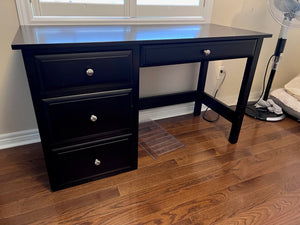 Black Shermag Desk, Made in Canada
