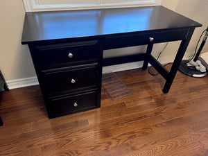Black Shermag Desk, Made in Canada