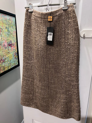 BRAND NEW Fendi Wool Pencil Skirt, Size 44