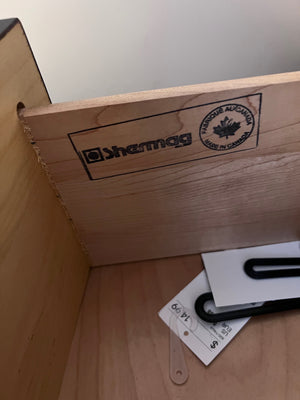 Black Shermag Dresser, Made in Canada