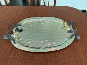 Michael Aram Large Lemonwood Tray- 17.5"