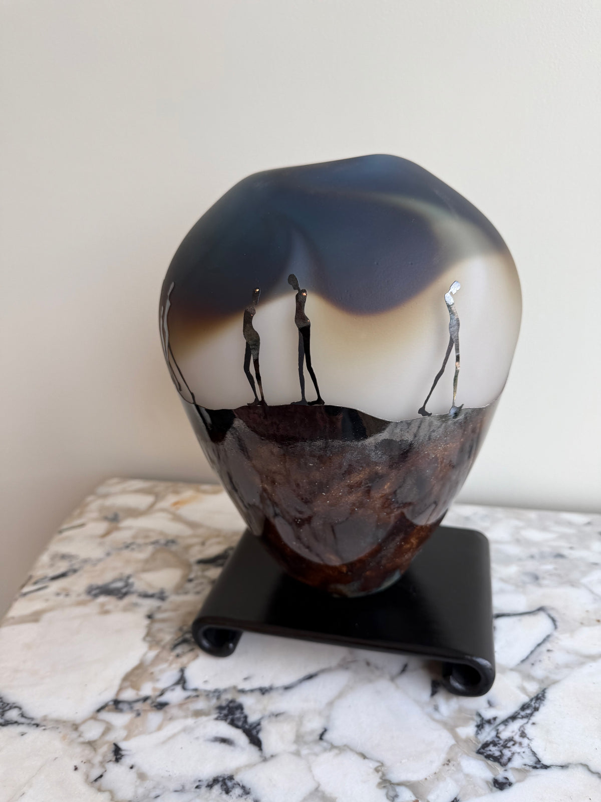 Catherine Hibbits (Canadian, b.1974) 'Journey' Cameo Glass Vase, 2019