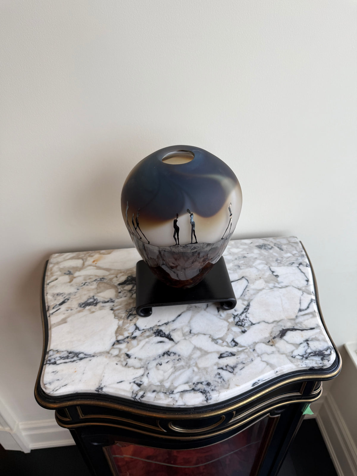 Catherine Hibbits (Canadian, b.1974) 'Journey' Cameo Glass Vase, 2019