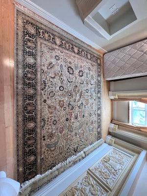 Tabriz Persian Rug 'Tree of Life' Purkar Superbest Ivory- 9 x 12- *retail $7,000