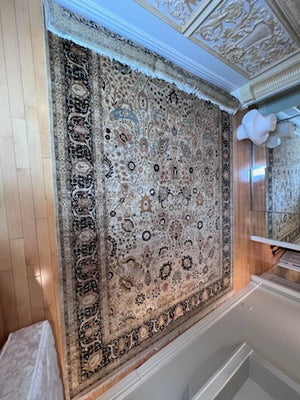 Tabriz Persian Rug 'Tree of Life' Purkar Superbest Ivory- 9 x 12- *retail $7,000