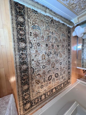 Tabriz Persian Rug 'Tree of Life' Purkar Superbest Ivory- 9 x 12- *retail $7,000
