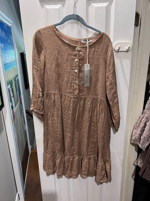 BRAND NEW Antonello Sono Beige Sun Dress from Italy, Size M