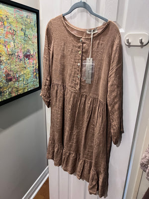 BRAND NEW Antonello Sono Beige Sun Dress from Italy, Size M