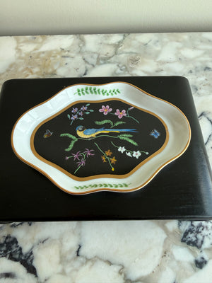Lynn Chase "Jaguar Jungle" 24K Gold Porcelain Trinket Dish