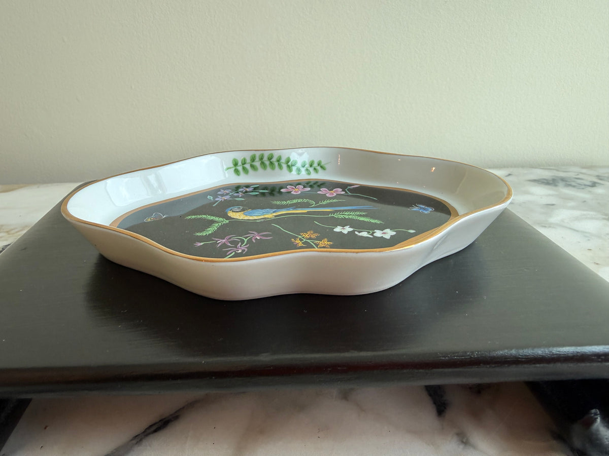 Lynn Chase "Jaguar Jungle" 24K Gold Porcelain Trinket Dish