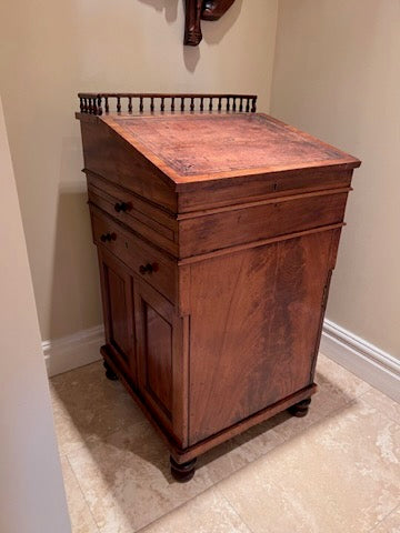 Antique Late Regency Davenport Desk in Faded Mahogany, circa 1820's from England