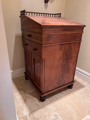 Antique Late Regency Davenport Desk in Faded Mahogany, circa 1820's from England