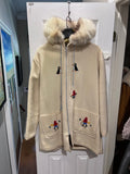 Inuit Felt Parka, with Embroidered Figures, from Labrador (Size M/L)