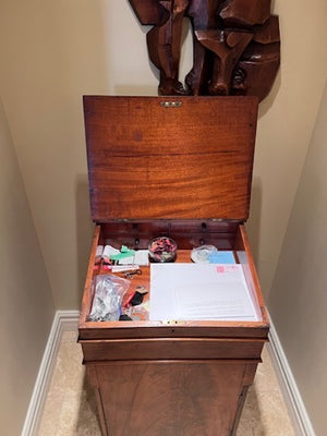 Antique Late Regency Davenport Desk in Faded Mahogany, circa 1820's from England