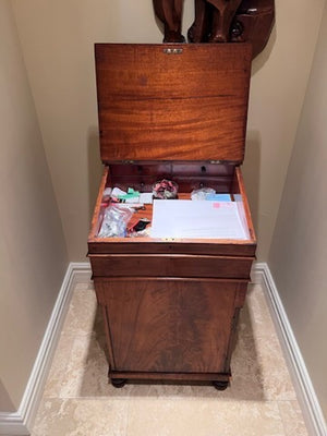 Antique Late Regency Davenport Desk in Faded Mahogany, circa 1820's from England
