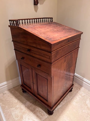 Antique Late Regency Davenport Desk in Faded Mahogany, circa 1820's from England
