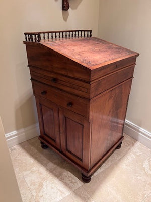 Antique Late Regency Davenport Desk in Faded Mahogany, circa 1820's from England
