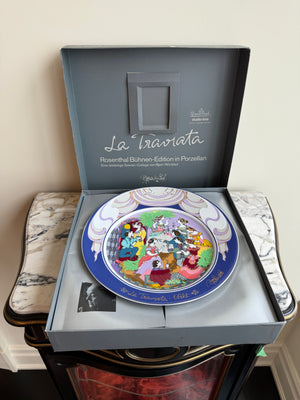 Rosenthal Studio-Line Bjørn Wiinblad "La Traviata" Limited Edition Porcelain Large Collector Plate with Box