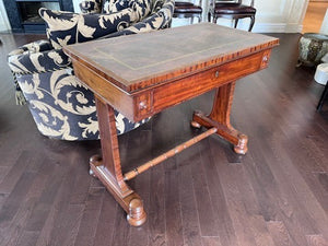 Antique Small Leather Top Mahogany Desk- (Purchased from Florentine Antiques in Toronto)