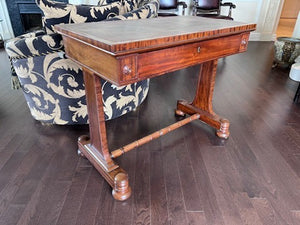 Antique Small Leather Top Mahogany Desk- (Purchased from Florentine Antiques in Toronto)