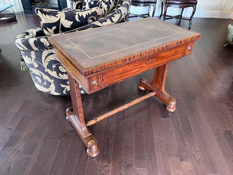 Antique Small Leather Top Mahogany Desk- (Purchased from Florentine Antiques in Toronto)