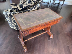 Antique Small Leather Top Mahogany Desk- (Purchased from Florentine Antiques in Toronto)
