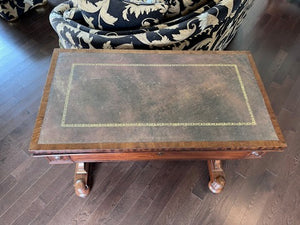 Antique Small Leather Top Mahogany Desk- (Purchased from Florentine Antiques in Toronto)