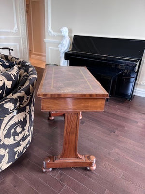 Antique Small Leather Top Mahogany Desk- (Purchased from Florentine Antiques in Toronto)