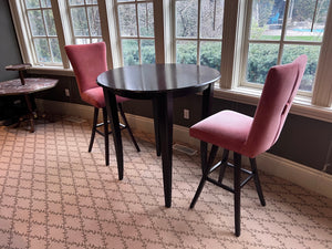 Bermex International Bar Height Table + Suede Bar Stools