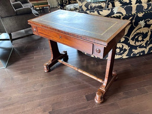 Antique Small Leather Top Mahogany Desk- (Purchased from Florentine Antiques in Toronto)