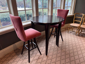 Bermex International Bar Height Table + Suede Bar Stools