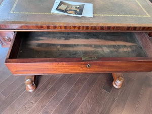 Antique Small Leather Top Mahogany Desk- (Purchased from Florentine Antiques in Toronto)
